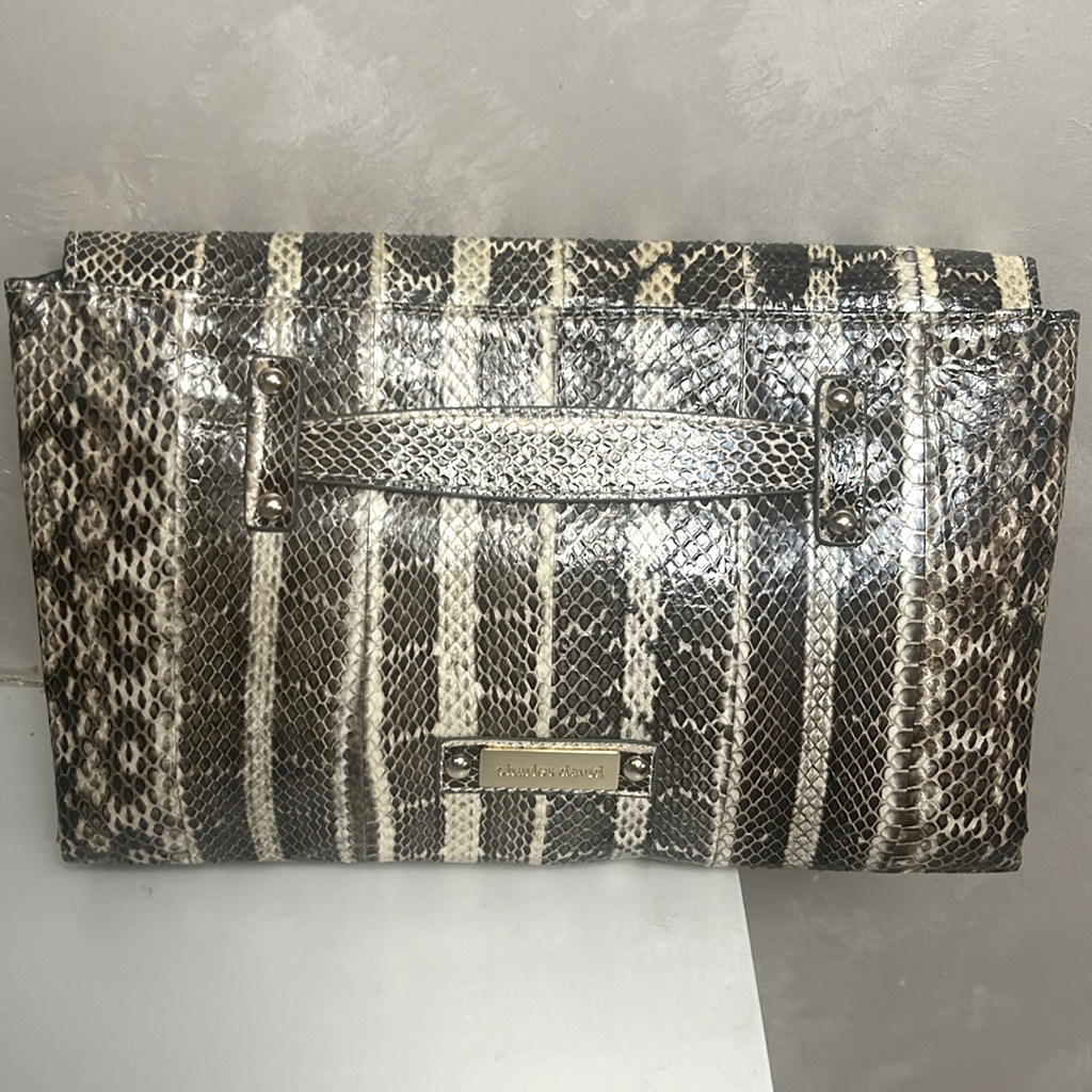 Genuine Python Skin Clutch